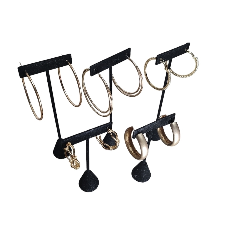Gold hoop earrings